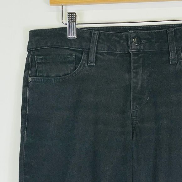 JOE'S Jeans Whiskered Black The Skinny Fit Denim 8.5" Rise Womens Sz 28 - Picture 2 of 7
